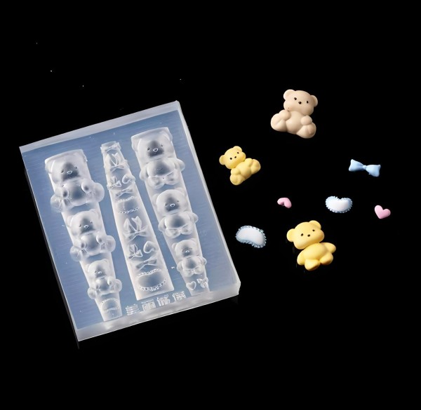JUSTNAILS Silikon Mold Form Teddy - 20