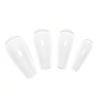JUST PRESS - Kurze Coffin Fullcover Press On Tips Nails JUST PRESS - Kurze Coffin Fullcover Press On Tips Nails