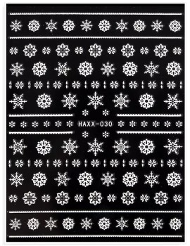 JUSTNAILS Sticker weiß Winter Schneeflocken 030 JUSTNAILS Sticker weiß Winter Schneeflocken 030