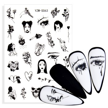 JUSTNAILS Sticker Minimalistic Woman 063 JUSTNAILS Sticker Minimalistic Woman 063
