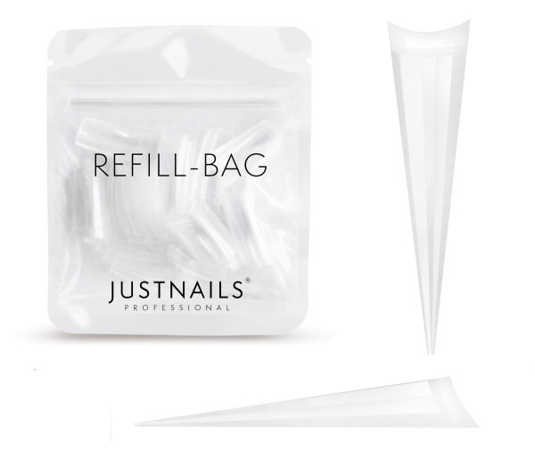 JUSTNAILS Refill Tips - Stiletto Tips long - XL