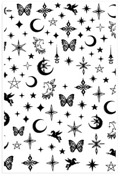 JUSTNAILS Sticker black Astro 1007 JUSTNAILS Sticker black Astro 1007