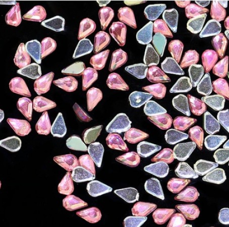 JUSTNAILS Mini Tear Overlays Pink 20 Stk.