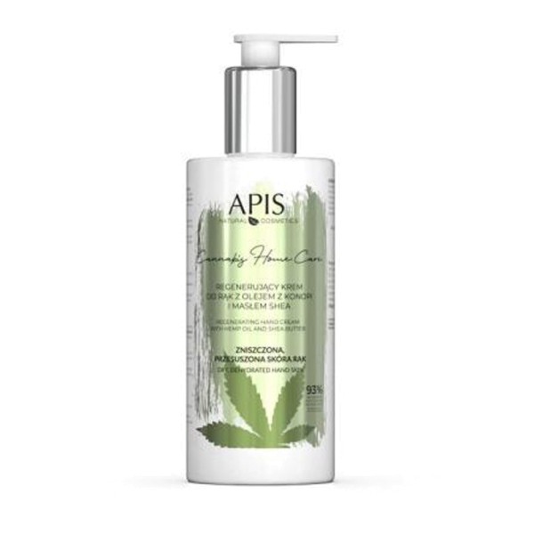 JUSTNAILS APIS Professional CBD Hand Care Cream mit Hemp öl und Shea Butter - 300ml
