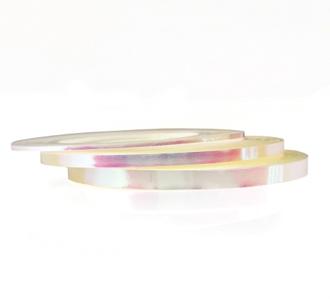 Irisierende Stripes transparent Set