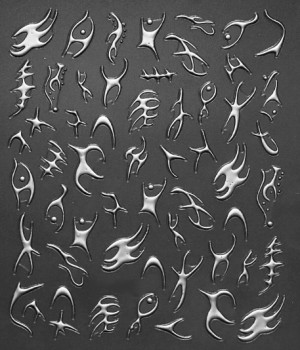 JUSTNAILS Sticker Tribal silver JUSTNAILS Sticker Tribal silver