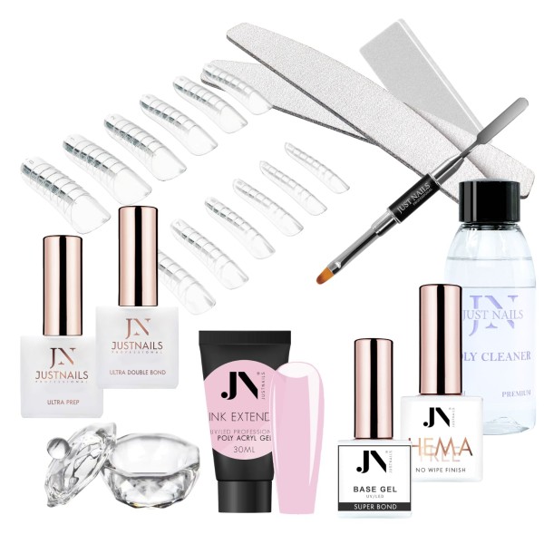 JUSTNAILS Premium Polygel Dual Tips Starter Set