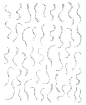 JUSTNAILS Sticker waves wellen silver glitzer selbstklebend JUSTNAILS Sticker waves wellen silver glitzer selbstklebend