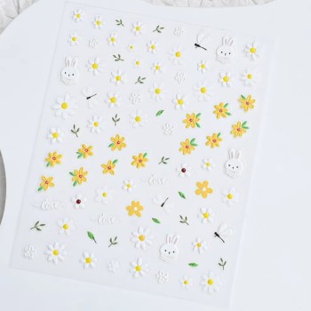 JUSTNAILS Sticker Summer 3D Flowers Pastell 288 JUSTNAILS Sticker Summer 3D Flowers Pastell 288