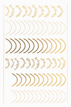JUSTNAILS Sticker Gold Lines Schrift 104 JUSTNAILS Sticker Gold Lines Schrift 104