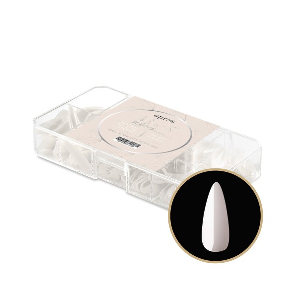 Gel-X® Neutral Cover Tips Box 150pcs - "Whitney" - Natural Stiletto medum