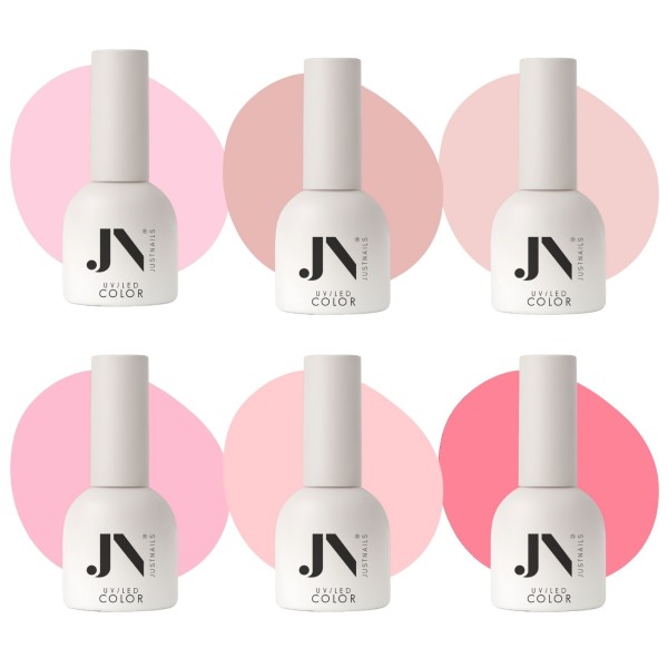 JUSTNAILS Professional Shellac Creamy Pink Set
