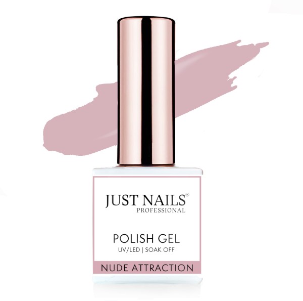 JUSTNAILS Gel Polish Color - Nude Attraction - Shellac Soak-off