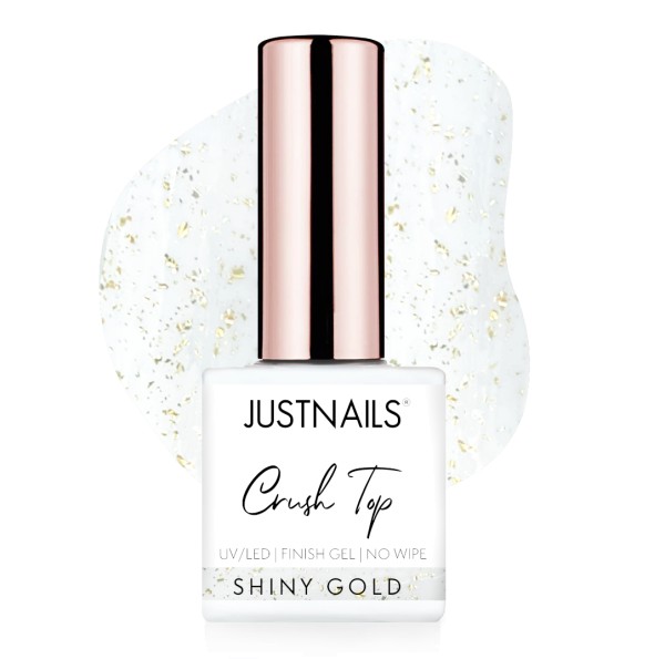 JUSTNAILS Crush Finish no Wipe - Shiny Gold
