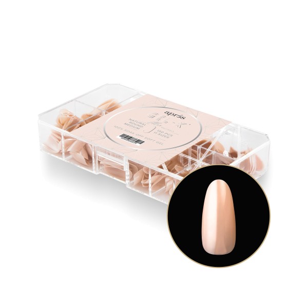 Gel-X® Neutral Cover Tips Box 150pcs - "Alex" - Natural Round medium