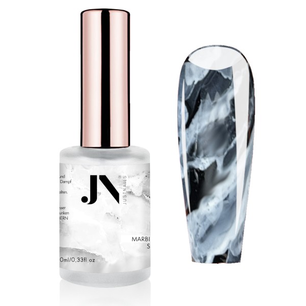 JUSTNAILS Nail Marble INK Color PRO STICKY - Frosted White