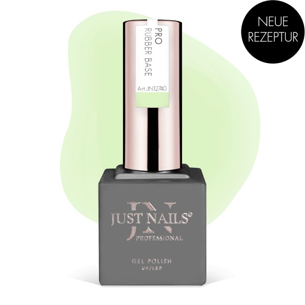 JUSTNAILS Pro Rubber Builder - LIME SORBET - Shellac Hybrid Soak-off