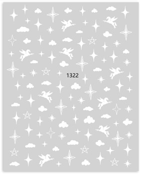 JUSTNAILS Sticker Wolken Dream selbstklebend 1322 JUSTNAILS Sticker Wolken Dream selbstklebend 1322