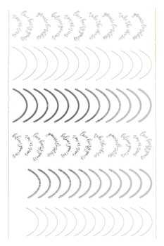 JUSTNAILS Sticker silver Lines Schrift 104 JUSTNAILS Sticker silver Lines Schrift 104
