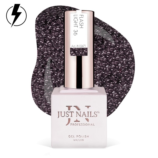 JUSTNAILS Gel Polish Color - Flash Light 36 - Shellac Soak-off