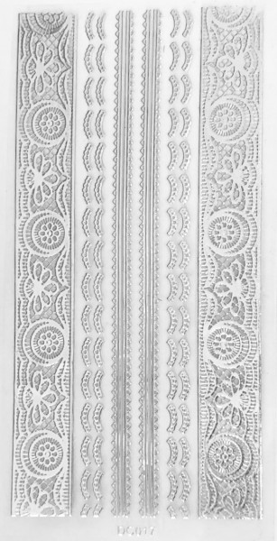 Sticker selbstklebend silber DC017