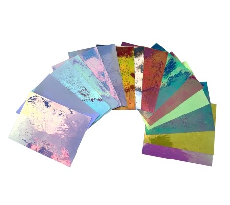 JUSTNAILS Flames Sticker 16 Stück Set selbstklebend