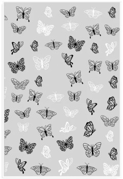JUSTNAILS Sticker weiß Butterfly 1008 JUSTNAILS Sticker weiß Butterfly 1008