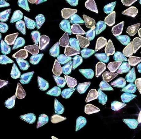 JUSTNAILS Mini Tear Overlays Aquamarine 20 Stk.