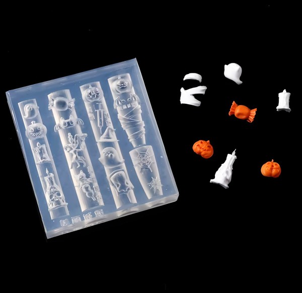 JUSTNAILS Silikon Mold Form Halloween - 24